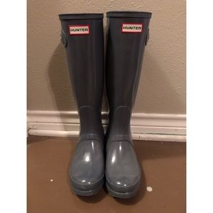 Tall Gray Hunter Boots